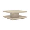 A contemporary coffee table with a simple design and clean lines