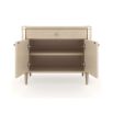 Elegant bedside table with drawer and cupboard for storage
