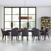 Elegant and traditional extendable wooden dining table