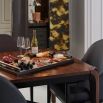 Elegant and traditional extendable wooden dining table