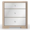 beautiful mirrored set of bedside drawers with USB charging port