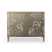 stunning painted floral cabinet