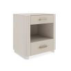 Arabella Bedside Table - Matte Pearl - Small