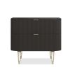 Odette Bedside Table - Chocolate