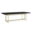 Elevate your dining experience with the Brentel Dining Table by Caracole, featuring a luxurious gold finish and stunning marble top. Perfect for stylish gatherings!