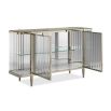 Discover the luxurious Bellagio Cabinet in gold by Caracole. Perfect for elegant storage, it combines style and functionality for any space.