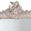 Classic french tall chic distressed crest mirror
