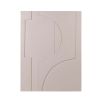 Delicate abstract design artwork in subdued beige tones