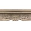 French-style dining table with parquet detailed surface and some imperfections