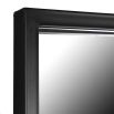 Elegant mirror with black panel frame details