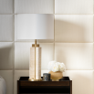 Illuminate your space with the Calder Side Lamp from our Luxe Collection. Elegant design meets functional style for an upscale touch to any room.