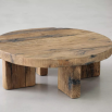 Elevate your space with our Reclaimed Oak Round Coffee Table, blending rustic charm and modern design. Durable, stylish, and eco-friendly.