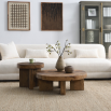 Elevate your space with our Reclaimed Oak Round Coffee Table, blending rustic charm and modern design. Durable, stylish, and eco-friendly.