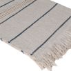A sophisticated, natural throw with a lovely striped design that will complement any interior