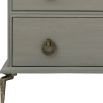 Grey chest with 3 drawers and ring pull handles