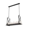 Commodore Chandelier - Rectangular - Black