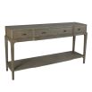 natural greyed oak console table 