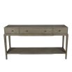 natural greyed oak console table 