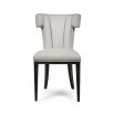 Contemporary version of the classic wing-backed dining chair
