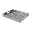 A luxurious tray with mosaic capiz styling