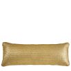Rectangular gold jute cushion
