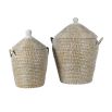 Pair of scandi-inspired lidded baskets