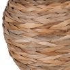 Rattan woven base table lamp with linen shade