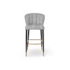 Maya Bar Stool (Crib 5) - Talbot Freckle & Brushed Brass