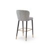 Maya Bar Stool (Crib 5) - Talbot Freckle & Brushed Brass
