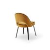 Yves Dining Chair (Crib 5) Set of 2 - Megan Mustard/Black Piping