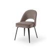 Yves Dining Chair (Crib 5) Set of 2 - Megan Mink & Matt Black