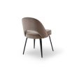 Yves Dining Chair (Crib 5) Set of 2 - Megan Mink & Matt Black