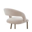 Alfie Dining Chair (Crib 5) - Megan Pebble & Bronze Steel
