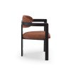 Neo Dining Chair (Crib 5) - Bari Chestnut Red & Matt Black