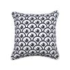 An eccentric and elegant cushion with an art deco inspired pattern