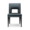 Classic dining chair with square cut out in the back
