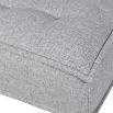 Luxurious grey linen lounge chair 