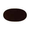 Sleek and elegant oval-shaped desk with frieze drawer