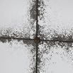 A distinctive distressed panel wall mirror