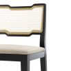 A luxurious traditional Portuguese bar stool with a luxury upholstery and woven details