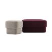 Luxury velvet square pouffe with sumptuous design