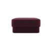 Luxury velvet square pouffe with sumptuous design