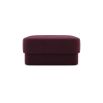 Luxury velvet square pouffe with sumptuous design