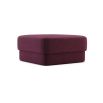 Luxury velvet square pouffe with sumptuous design