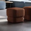 Luxury pouffe with sumptuous shape and silhouette design