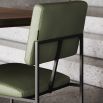 Modern, sophisticated dining chair with an angular design