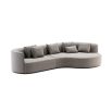 Luxurious Domkapa boucle curved sofa