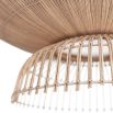 Large rounded rattan chandelier