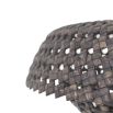 Boho pendant light with grey rattan texture