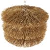 Chandelier with three tier straw burst design